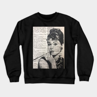 Audrey on Dictionary Page Crewneck Sweatshirt